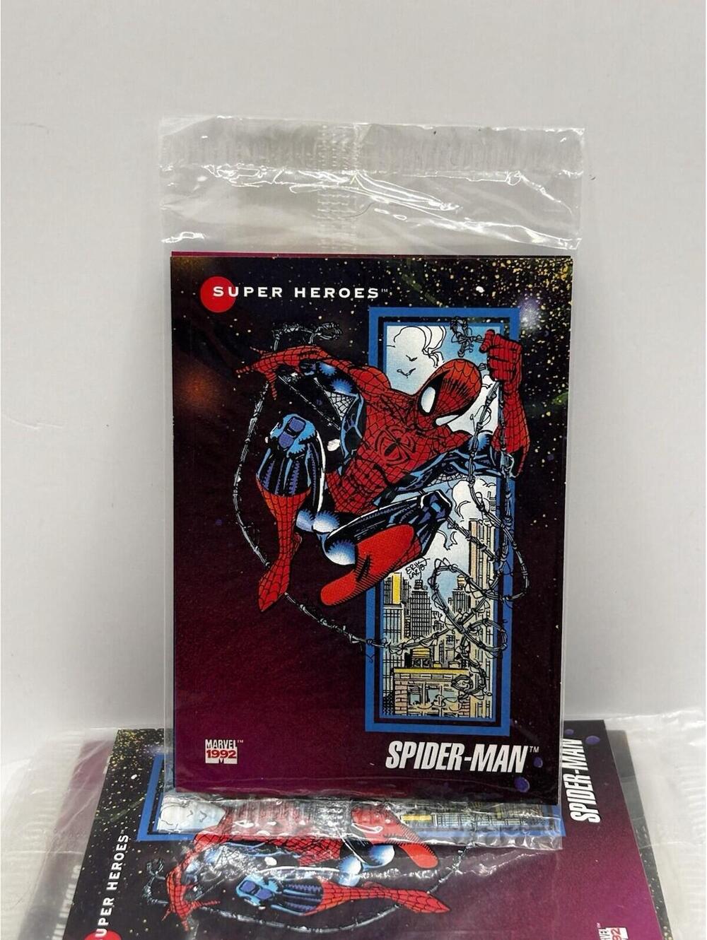 1992 Impel Marvel Universe 3-Card Promo/Prototype SEALED PACK Spider-man